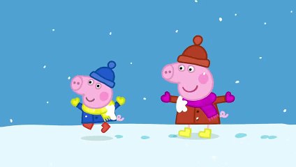 Peppa Pig Builds A Snowman  Funny So Much! Videos