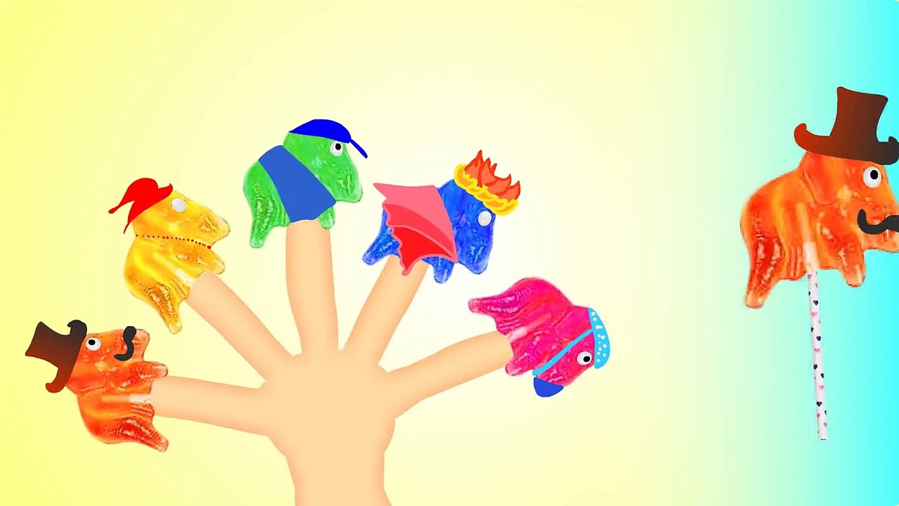 Baby Elephant Finger Family ♥ Candy Lollipops Daddy Finger Song