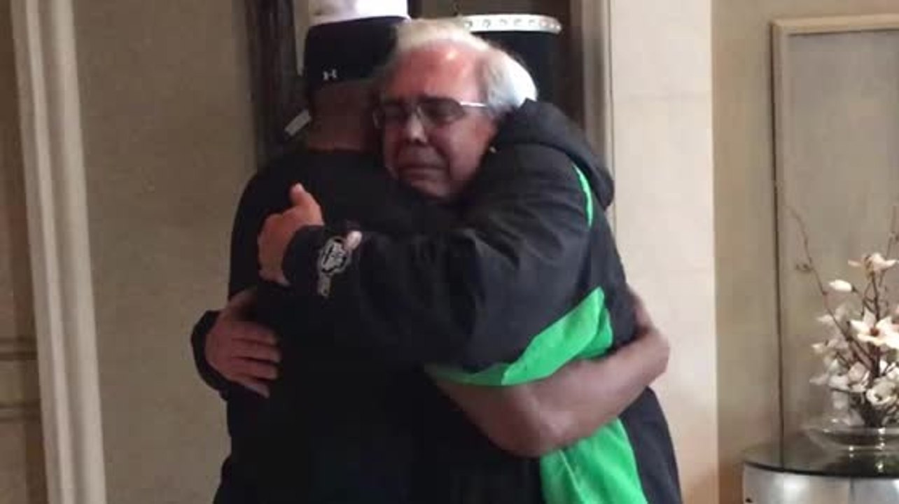 Jamie Foxx hat einen emotionalen Augenblick mit dem Vater des Mannes, den er rettete