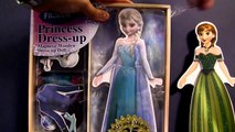 Disney Frozen Elsa Dress-Up Magnetic Wooden Doll & Princess Anna Coronation Dress Muñeca