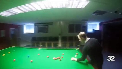 How To Paly Snooker - What does a snooker player see when he hits a century break , Dailymotion.