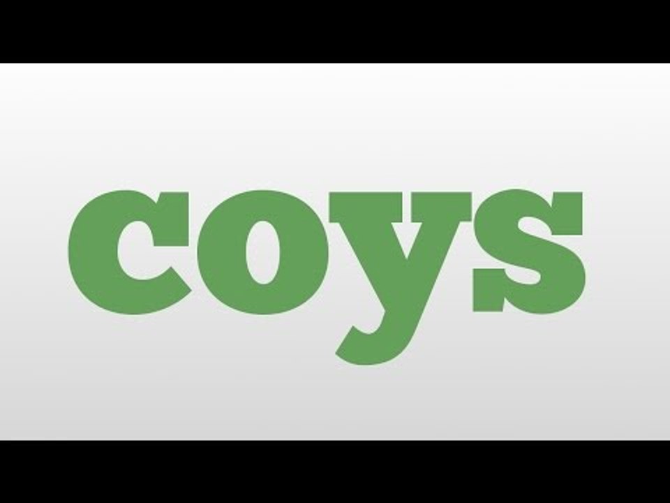coys meaning and pronunciation