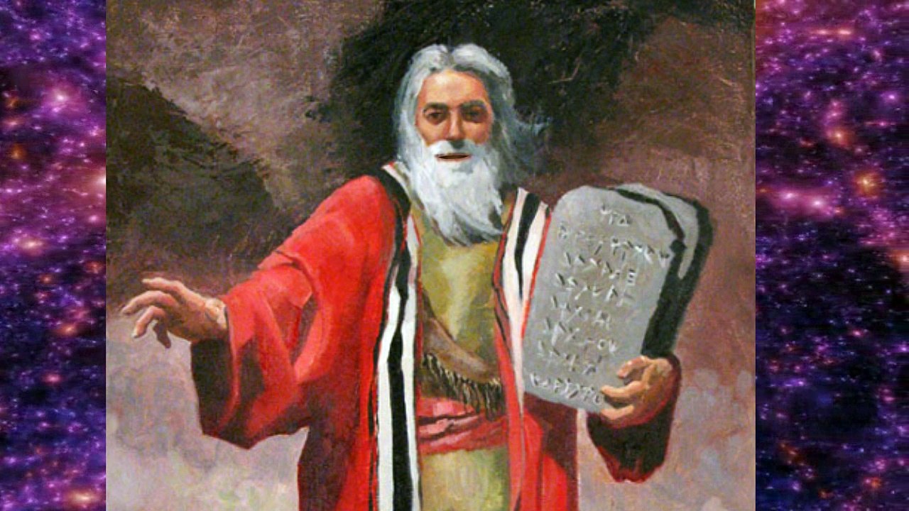 Moses Reads Genesis Chapter 1 Initial