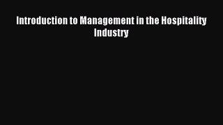 [PDF Download] Introduction to Management in the Hospitality Industry [Download] Online