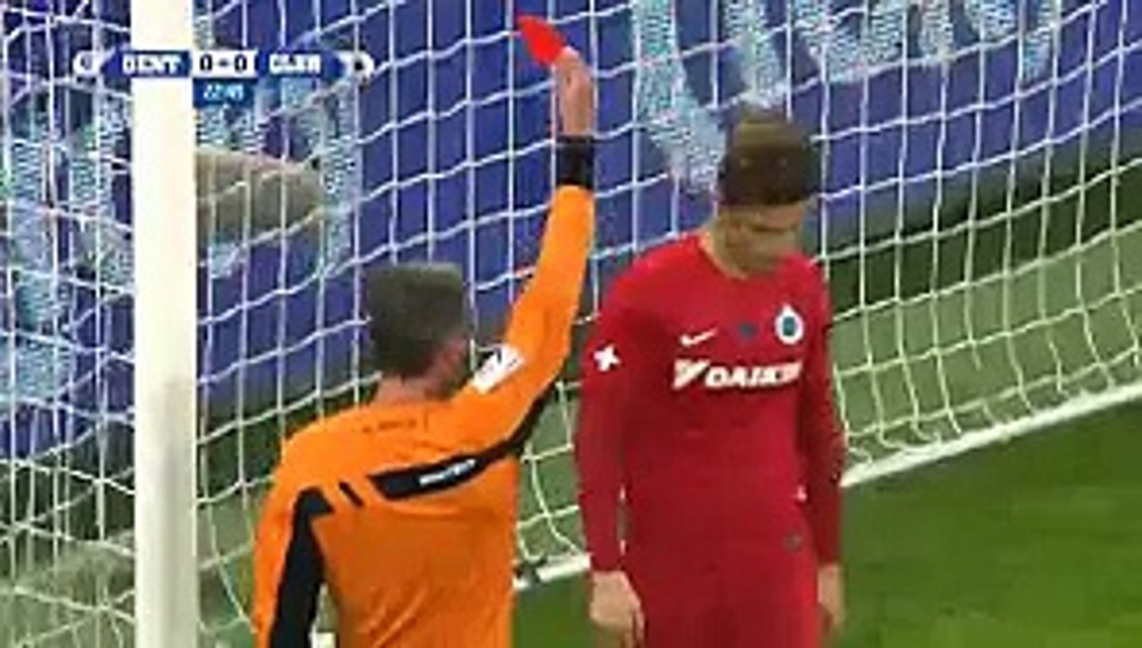 Dion Cools Red Card Gent 0-1 Club Brugge 21.01.2016 HD