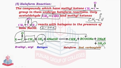 Reactions of Carbonyl Compounds ( Haloform Reaction ) & Iodoform Test