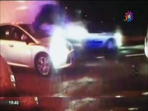 Polis kontrolünden kaçan araç sahibinin çarptığı polis metrelerce savruldu