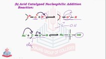 Acid Catalyzed Nucleophilic Addition Reaction