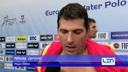 Interviews after Montenegro won by 8:5 against Hungary – Men Semifinal, Belgrade 2016 European Championships