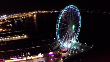 Stunning drone footage over Seattle shows football season is near