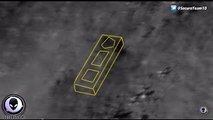 [SMOKING GUN] Buried Alien Building Sticking Out Of Moons Surface! Vehicle Tracks & Bases 6/9/2015