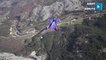 Wingsuit Pilot Enjoys First Base Jump in Italy