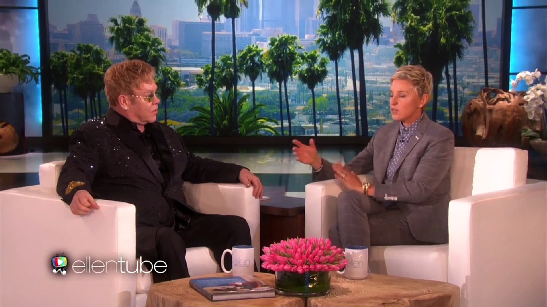 ⁣Elton John Catches Up with Ellen