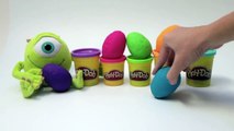 Play Doh Surprise Eggs Monsters University Anpanman Angry Birds Mickey Mouse アンパンマン The Smurfs 2