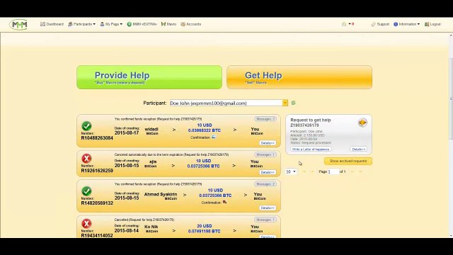 MMM Global pays! 2130 US Dollars!