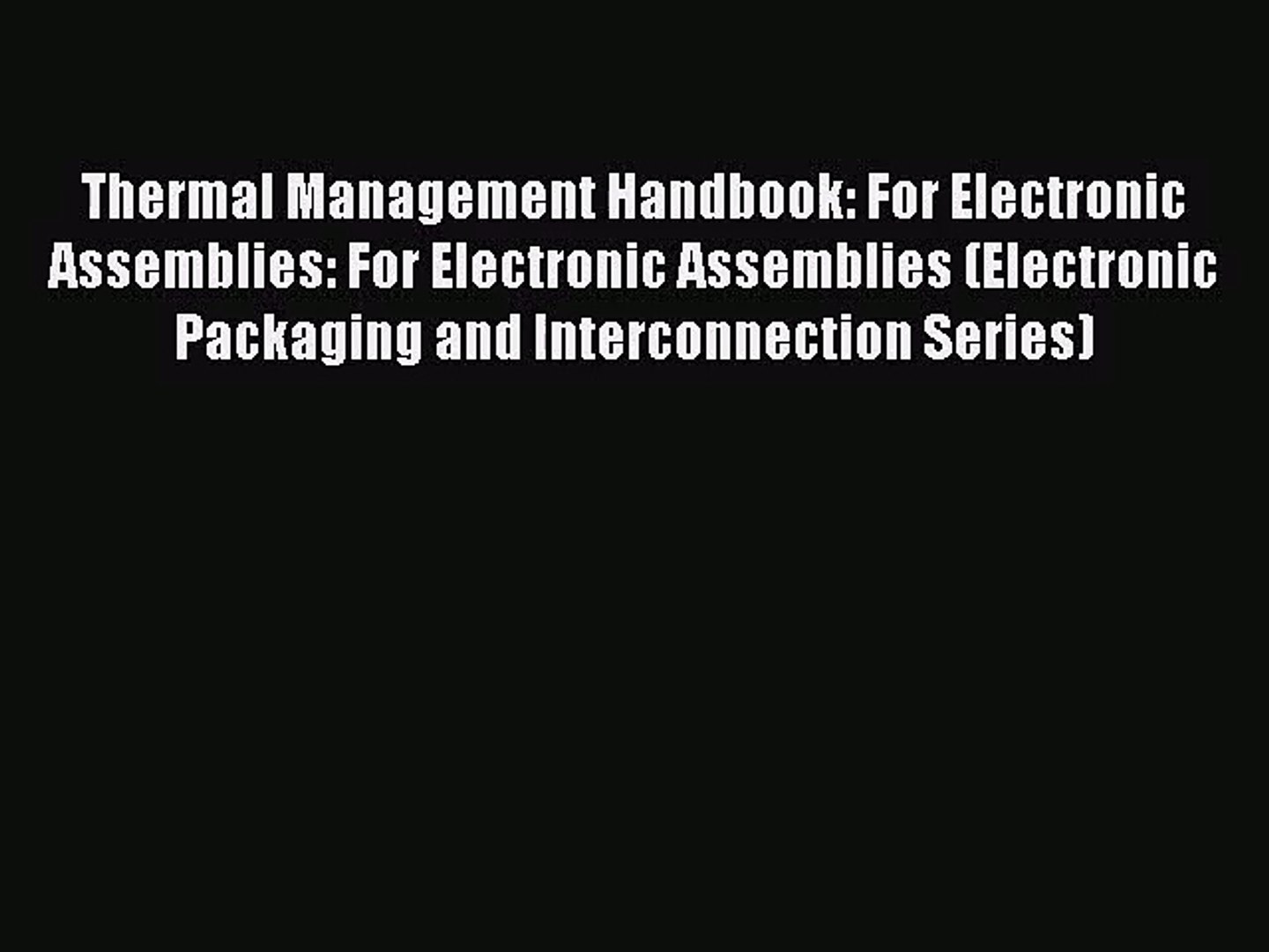 Handbook Of Lead Free Solder Technology For Microelectronic Assemblies