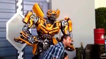 Bumblebee Flirts at Universal Studios Hollywood Transformers Meet and Greet 2014