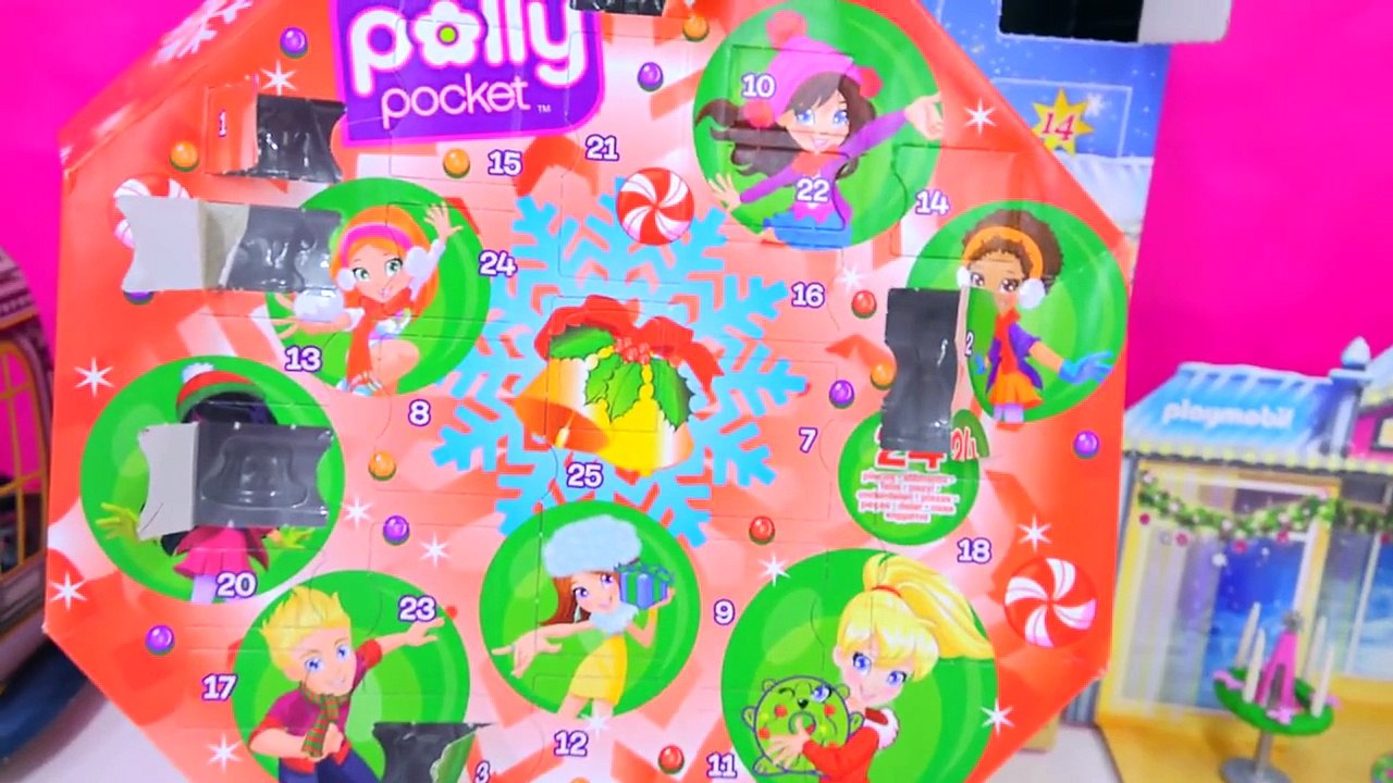 Polly Pocket, Playmobil Holiday Christmas Advent Calendar Day 7 Toy Surprise Opening Video