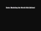 [PDF Download] Stats: Modeling the World (4th Edition) [Read] Full Ebook