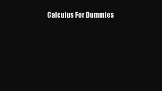 [PDF Download] Calculus For Dummies [PDF] Online