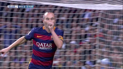 Iniesta scores superb Barca third