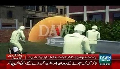 Animated Video of Charsadda Bacha Khan University Attack by Dawn News
