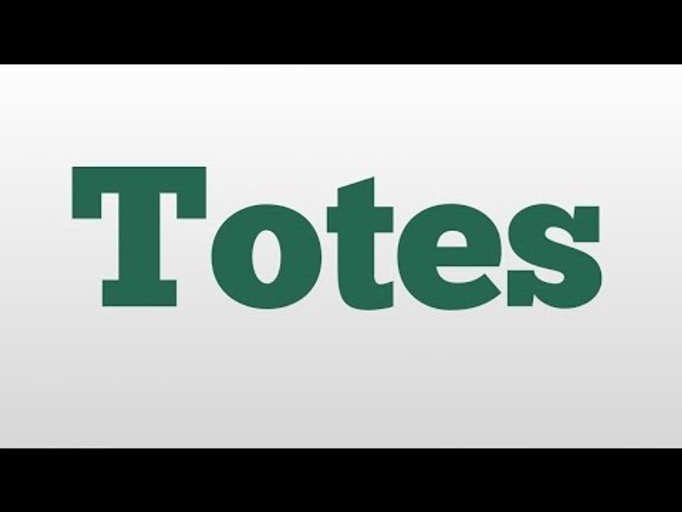 Totes meaning and pronunciation