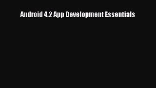 [PDF Download] Android 4.2 App Development Essentials [PDF] Full Ebook