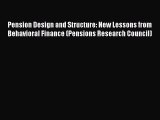 [PDF Download] Pension Design and Structure: New Lessons from Behavioral Finance (Pensions