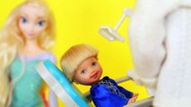 ELSA Frozen Toby GO TO THE DENTIST Disney Barbie Parody Doctor Ken Toy