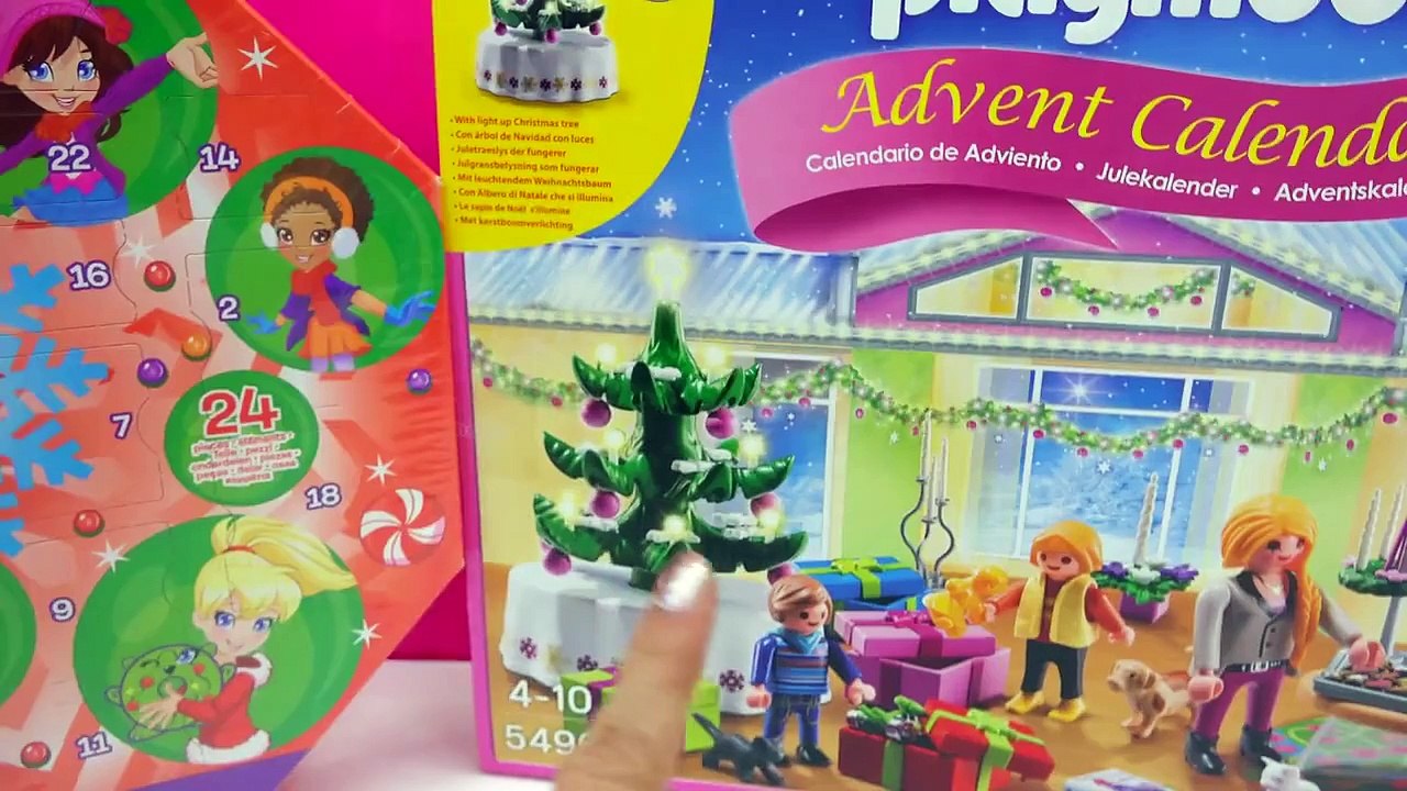 Polly Pocket, Playmobil Holiday Christmas Advent Calendar Day 1 Toy Surprise Opening