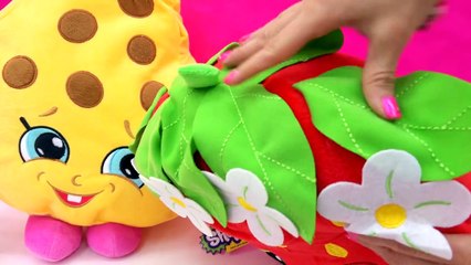 Shopkins Giant Season 1 Kooky Cookie + Strawberry Kiss Plushy Pillow Toys