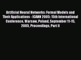 [PDF Download] Artificial Neural Networks: Formal Models and Their Applications - ICANN 2005: