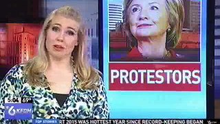 Only six people show up to see off Hillary Clinton in Texas and she blows them off - YouTube