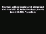 [PDF Download] Algorithms and Data Structures: 5th International Workshop WADS '97 Halifax