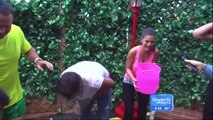 Ana Patricia González doing the ice bucket challenge on ¡Despierta América! 8 18 14 part 2