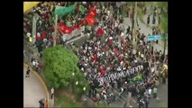 Protesto contra aumento de tarifas interdita maior terminal de ônibus de SP