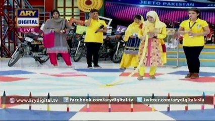 Girl won a LED TV by playing this amazing game  in 'Jeeto Pakistan'