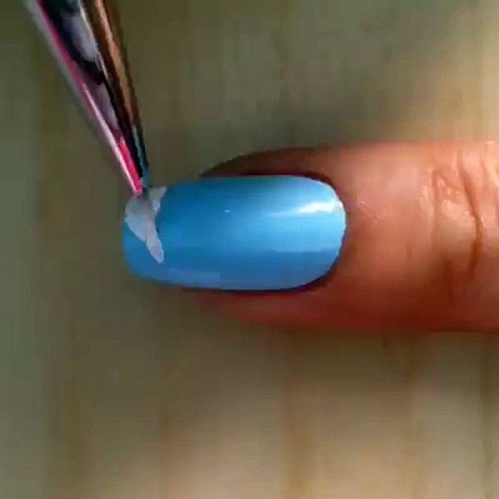 how to make nice nails and beautifull makeup of nail Penguin Christmas Manicure Tutorial - Beauty tips for girls