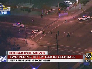 Two people hit by a car in Glendale