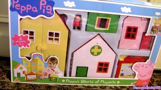 Peppa Pig World of Playsets 6 Sets in 1 Playset Nickelodeon Maletín La Casa de juguetes 6