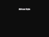[PDF Download] African Style [Read] Online