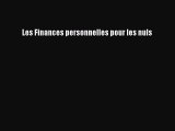 [PDF Télécharger] Les Finances personnelles pour les nuls [lire] en ligne