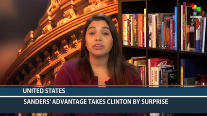 Sanders' Advantage Takes Clinton by Surprise
