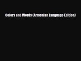 [PDF Download] Colors and Words (Armenian Language Edition) [Download] Full Ebook
