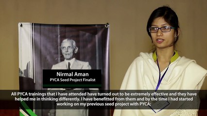 Testimonial-Nirmal Aman, PYCA Seed Project Finalist