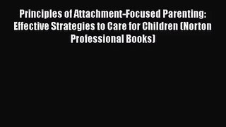 [PDF Download] Principles of Attachment-Focused Parenting: Effective Strategies to Care for
