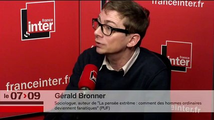 Gérald Bronner : "Leur acte de violence est censé laver l'indignité qu'a constitué leur vie"