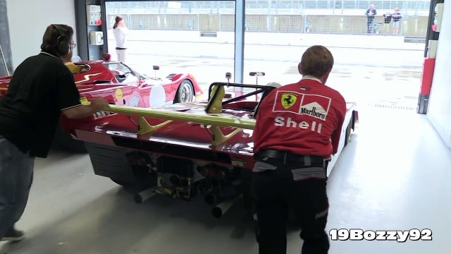 1972 Ferrari 312 PB 3.0L Flat 12 Sound Warm Up & Fly Bys