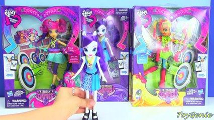 My Little Pony Friendship Games Dolls Rarity, Applejack, and Sour Sweet